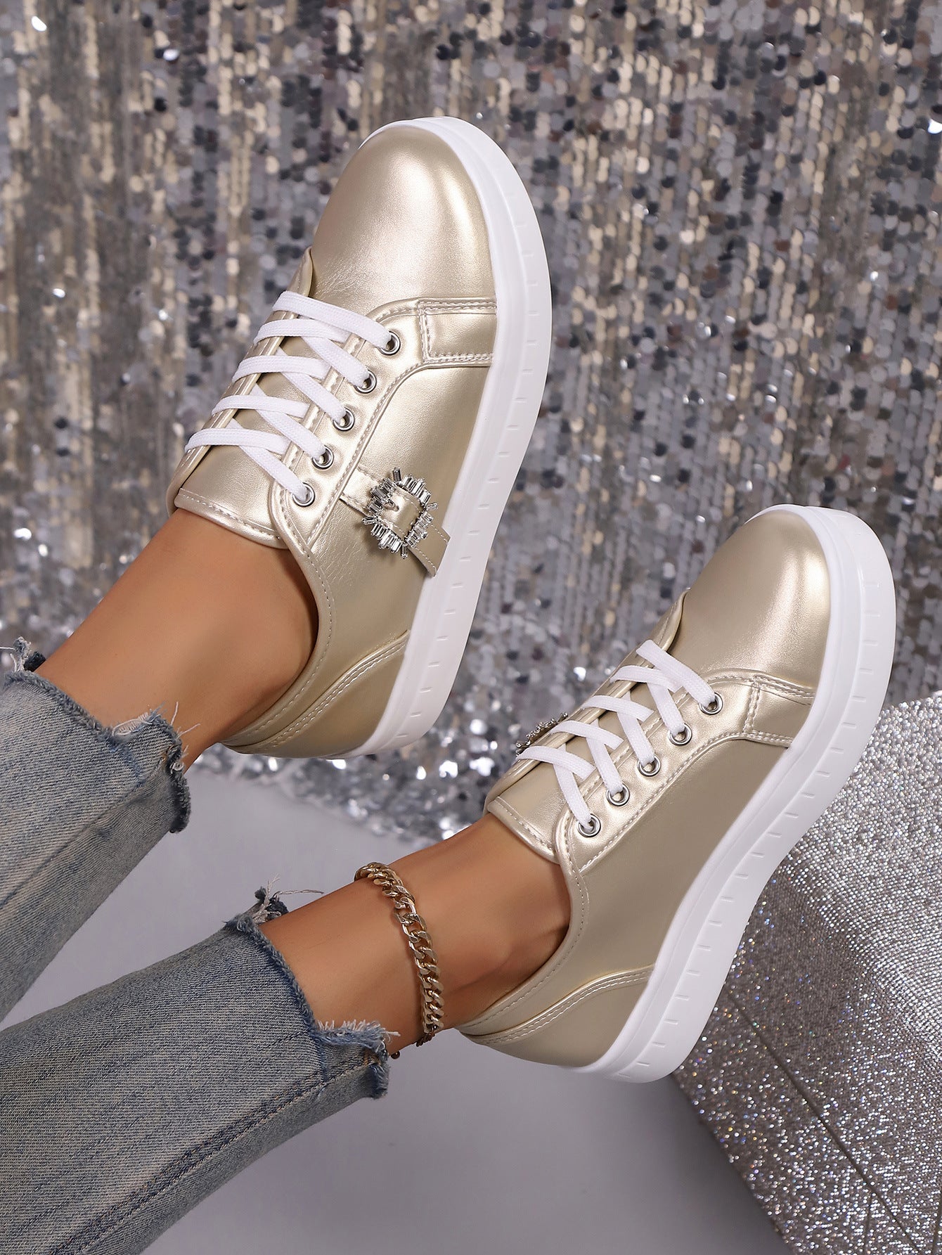 New Soft Bottom Leather Sports Women's Shoes