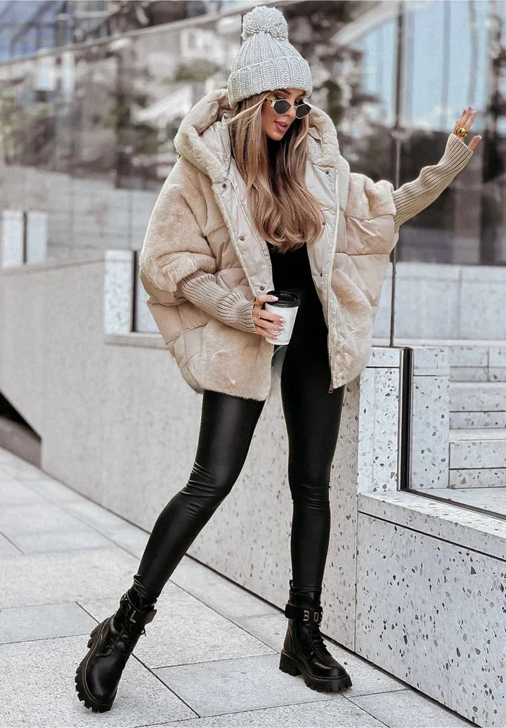 Manteau Douillet Chic à Capuche